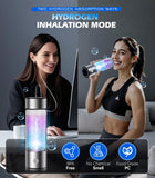 6.0 Upgrade Hydrogen Water Bottle & Hydrogen Absorption 【SGS Certification - 5000PPB】 Hydrogen Water Bottle 【NO.1-24-Hour Hydrogen Lock】 2026 SPE PEM Technique, Double Hydrogen Content - Silver