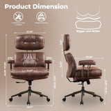 ovios Ergonomic Office Chair High Back Comfy Executive Chair, Dark Brown