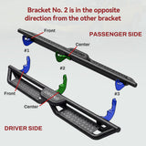 OEDRO 2-Stair Running Boards Fit 15-26 Chevy Colorado/GMC Canyon Crew Cab