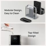 DREO 8L Smart Humidifiers for Bedroom 600ft², 80H Runtime Warm&Cool Supersized Mist Humidifier for Large Room Indoor, Quiet Whole House humidifier for Baby, Plants, with Alexa/Google, Black, HM717S