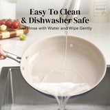 Redchef Nonstick Frying Pan Skillet, Ceramic Non-Stick Saute Pans, 9.5 inch Cooking Fry Pan with Stay Cool Handle (Blue)