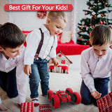 Hamdol RC Stunt Car for Kids Ages 6–12, 360° Rotating Remote Control Car with LED Lights, 4WD Electric Toy Vehicle, USB Rechargeable, Perfect Birthday, Holiday for Boys & Girls