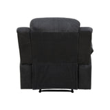 MOOLSUN Living Room Furniture Set Corduroy Recliner Compartments and Cup Holders Reclining for Home Theater/Office(A-Dark Grey Corduroy,Chair)