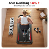 RHYTHM FUN Treadmill with Incline, Walking Pad with Handle Bar,300lbs Walking Pad with APP, Portable Folding Walking Treadmills for Home/Office with Low Noise
