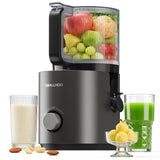 3-in-1 Juicer Machines, Cold Press Juicer 7“ Large Chute & 120oz – for Whole Vegetables & Fruits, High Juice Yield | Nut Milk | Natural Sorbet, Sliver