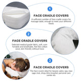 300 Count Disposable Face Cradle Covers, Medical-Grade, Ultra Soft, Luxurious, Non-Sticking Massage Face Covers, Headrest Covers for Massage Tables & Massage Chairs
