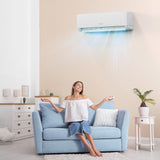 ROVSUN 9000 BTU Wifi Enabled Mini Split Air Conditioner & Heater with Inverter, 20 SEER2 Energy Saving 115V Ductless Split AC Unit with Pre-Charged Condenser, Heat Pump & Installation Kit