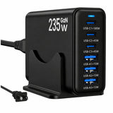 Pravish 235W Charging Station, 6 Port Desktop Charger, 100W Laptop Charging