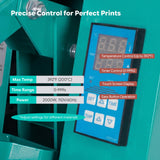 Heat Press Machine, 2000W High Power Manual T-Shirt Press with Slide-Out Drawer, Teflon Coated Heating Plate