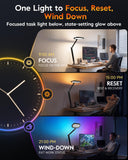 LitONES EaseGlowXP Dual‑Zone Desk Lamps Home Office, Remote, Modern Setup