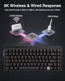 Aula Hero 75 Wireless Gaming Keyboard 75%, Hall Effect Magnetic Switches