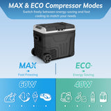 Antarctic Star 12 Volt Refrigerator,53QT(50L)Electric Cooler Compressor, Portable Refrigerator -4℉~68℉,Car Fridge 12/24V, BLACK