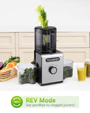 TUUMIIST Cold Press Juicer Machines 6.5'' Large Feed Chute for Whole Fruits & Vegetables, High Juice Yield, Easy to Clean
