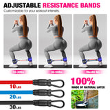 HOXWC Ankle Resistance Bands with Cuffs, Glutes Workout Equipment, Ankle Resistance Band for Leg, Ankle Bands for Kickbacks Hip Fitness Training, Exercise Bands