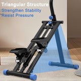 KINMAC Stair Stepper with Adjustable Resistance for Home - Upgrade Climber Workout Machine with LCD Tracking & Space-Saving Design | Ideal for Home Gym, Apartment & Office (Black)