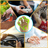 Hand Grip Strengthener, Finger Exerciser, Grip Strength Trainer (6 PCS),New Material,Forearm Grip Workout, Finger Stretcher, Relieve Wrist Pain, Carpal Tunnel (Large) Pnrskter