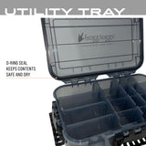 FROGG TOGGS Waterproof Utility Box, Tackle Storage, Dry Box, Customizable Tackle Tray