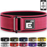 Self-Locking Weight Lifting Belt,Premium Weightlifting Belt for Serious Functional Fitness, Weight Lifting, and Olympic Lifting Athletes,Deadlift Training Belt (Medium, Miami Pink)