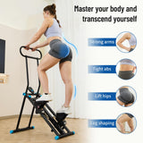 HXD-ERGO Stair Stepper for Home, 6 Adjustable Resistance Vertical Climber Cardio Exercise Machine, Folding Stair Climber for Full Body Workout with Adjustable Handlebar