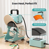 Hat Heat Press Machine with 2 Platens & Caps Stretcher, Hat Press Heat Machine for Caps with Memory Mode