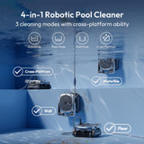 (2026 New) BUBLUE Bubot 800P Gen2 Robotic Pool Cleaner,Pool Vacuum for Inground Pools,with Smart Navigation,App Control& Scheduling,Cleans Floor/Wall/Waterline/Shallow Area,for Pools up to 1,076 Sq.Ft