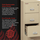 FireKing Fireproof Vertical File Cabinet, 4 Legal Sized Drawers