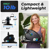 REATHLETE CYCLO: Under-Desk Bike/Pedal Exerciser | Desk Bike for Leg and Arm Exercises | Pedal Exerciser for Cardio Training, Fitness, & Rehabilitation | All-Digital, Light & Quiet Under-Desk Bike