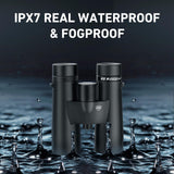 15X45 HD Binoculars for Adults High Powered with Binocular Harness Strap, Phone Adapter and Tripod, IPX7 Waterproof Binoculars for Hunting Wildlife Bird Watching Cruise Ship Travel Hiking Three Triping