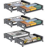 Under Bed Storage with Wheels: 6-Pack XXL 48L Underbed Storage Containers with Lids GoMaihe