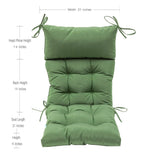 QILLOWAY Indoor/Outdoor High Back Chair Cushion