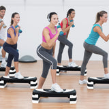 BalanceFrom Aerobic Step Platform Trainer with Adjustable 3-Level Risers, 400 Pound Weight Capacity – Non-Slip Exercise Stepper for Cardio, Strength, and Fitness Workouts at Home or Gym