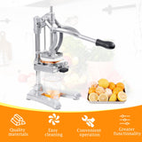 Rismanor Cast-Iron Stainless Steel Manual Citrus Squeezer Orange Juicer Machine Support Commercial & Household For Lemons Limes Grapefruits Pomegranate