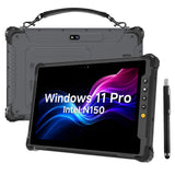 ONERugged M10N Rugged Tablet, 10.1" Windows 11 Pro Industrial Tablet, 1000 Nits Sunlight Readable Display, Intel N150, 8GB+128GB, 4G LTE, Wi-Fi 6, GPS/NFC, IP65 Heavy-Duty Outdoor PC for Field Work