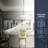 LUXRITE 6 Inch LED Recessed Light, ECO Backlit Mini Panel Spotlight, 5CCT 2700K-5000K, 1400 Lumens, High Output, 15 Watts, Dimmable, IC Rated, Wet Rated, ETL Listed (24 Pack)