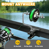 ENTXNH Fishing Line Spooler, Reel Winder Spooling Station for Spinning & Baitcasting Reels, Adjustable Anti-Twist & Snarl-preventing Design, Fits Multiple Line Spool Sizes