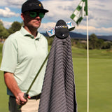 STICKIT XL Magnetic Golf Towel, Premium 35" x 20" Microfiber with Deep Waffle Pockets, Industrial Strength Magnet | Easy Clean