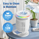 AI Portable Air Conditioners Fan with 120° Rotating Function,Evaporative Mini Room Air Conditioners,Portable AC Unit Air Cooler with 4 in 1 Humidifier Fan Conditioner(White)