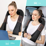 Neck Massager Back Neck and Shoulder Massager with Heat - Deep Tissue 4D Kneading Massage Pillow WOQQW