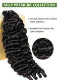 Mlip Premium Burmese Curly Bundles Human Hair 24 24 26 Inch Natural, Full