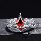 Oseew Garnet engagement ring sets(Garnet) Kite