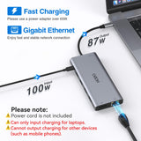 USB C Docking Station Dual Monitor for HP,Laptop Docking Station 3 Monitors