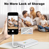 iDiskk 4TB MFi Approved iPhone External Hard Drive for iPhone iPad Android
