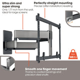 Vogel's TVM 5855 Full-Motion Ultra Strong TV Wall Mount for Large and Heavy TVs up to 100 inches and 165 lbs, Swivels up to 120°, Max. VESA 600x400, Universally Compatible