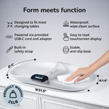 Woddle Multifunctional Smart Baby Changing Pad with Medical Grade Scale for Critical Weight Monitoring + AI App, Noise Machine, Warmer, Night Light, Touchscreen Tracker, All-in-One