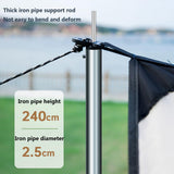 Walkervo Camping Tarp with 2 Poles Waterproof Hammock Rain Fly Camping Tent Tarp Anti-UV Durable Ripstop Backpacking Tarp Tent Ultralight for Family Vacation and Outdoor Adventure Hiking,177x236inch