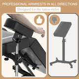 ABTSalon Electric Tattoo Chair Bed Esthetician Motorised Height Adjustment Facial Bed for Client, Professional Beauty Spa Chair Massage Table for Lash Extensions