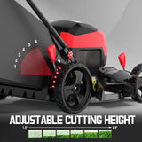 PowerSmart 40V 17" Cordless Lawn Mower with 4.0Ah Battery and Charger, Brushless Motor, up to 1/8 Acre, 3-in-1 (MB2417A)