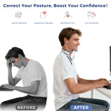 Owlprince Posture Corrector for Neck & Cervical Spine Alignment - Memory Foam Support for Pain Relief, Tech Neck, 360° Adjustable Neck Collar, (White, Large)