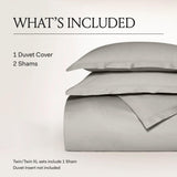 BOLL & BRANCH Signature Hemmed Duvet Set, King/Cal King, Mineral