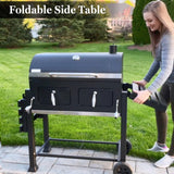 Sophia & William Extra Large Charcoal BBQ Grills with 794 SQ.IN. Cooking Area, Heavy Duty Outdoor Barbecue Grill, Black